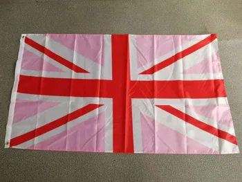 Yehoy asılı 90*150 cm pembe birleşik kindom union jack ingıltere bayrağı Dekorasyon İçin