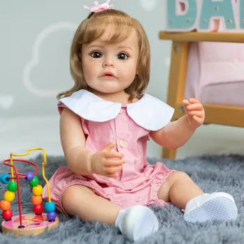 Tam tutkal sevimli bebek kız yeniden doğuş bebek kız oyuncak hediye 3D cilt damar kan görülebilir