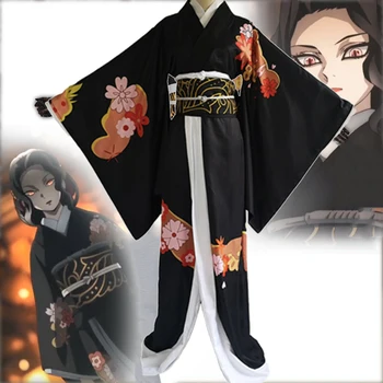 Anime Comic iblis avcısı Kimetsu hiçbir Yaiba Cosplay Kostümleri Kibutsuji Muzan Cosplay Kostüm Japon Kimono Üniforma Elbise