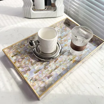 Kabuk Doku Servis Tepsisi çay masası Tepsisi Ev Mutfak Meyve Tatlı Tepsisi Dikdörtgen Plastik Saklama Tepsisi mutfak düzenleyici