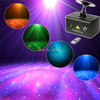R&G Lazer Desen Projektör Uzaktan RGB N8B168 Rüya Su Galaxy Tam Renk Efekti DJ Dans Bar Xmas Parti Disko Işık Gösterisi LED 