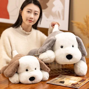 40-70cm Sevimli Köpek peluş oyuncaklar Doldurulmuş Hayvan Yavru Köpek Yastık Yumuşak oyuncak bebek Kawaii noel hediyesi Çocuklar için