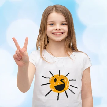 Anne Çocuk T-Shirt Kız Erkek Giysileri Küçük Çocuk Küçük Çocuk Kısa Kollu Tek parça Yaz Rahat Güneş Desen