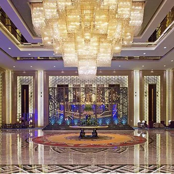 En çok satan Otel kristal lamba kalibrasyon salonu, kulüp aydınlatması KTV lobi, villa, avize, misafir odası masası lambası özel
