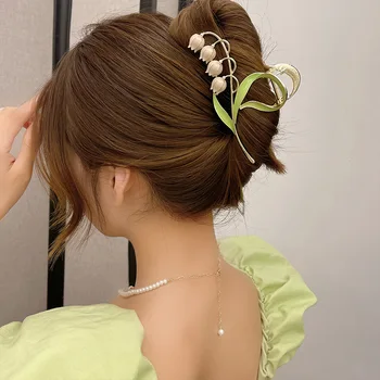 Zarif Saç Pençe Bluebell Çiçek Serisi saç aksesuarları Kurbağa Toka Firkete Pençeleri Klip Süs Kadın Kızlar 2022 Yeni Stil