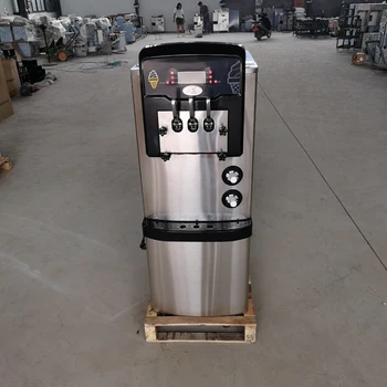 36-42L / H Dondurma Makinesi Ticari Otomatik Ticari dondurma yapma makinesi Yüksek Şişirme Ön soğutma Fonksiyonu 3300W