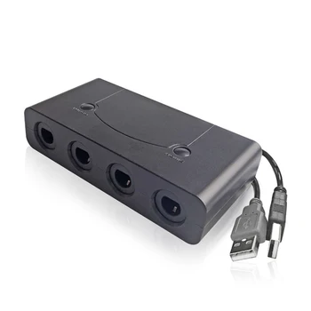 4 port Oyuncu Oyun Küp Denetleyici Adaptörü Wii-U anahtarı NS veya PC Kolu Kombine Dönüştürücü Adaptör