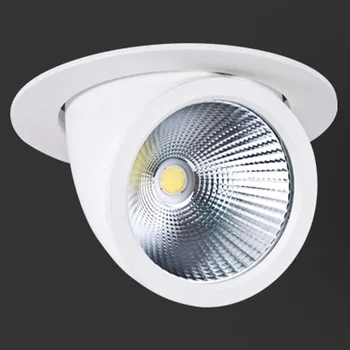 LED Downlight 35W 45W tavan lambası kısılabilir Ayarlanabilir dönebilen LED bagaj lambası Gimbal Ac85-265v yön LED Spot ışık