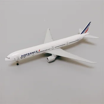 19 cm Alaşım Uçak Modeli Hava Fransa Havayolları B777 Boeing 777 Uçak Modeli Diecast Uçak w Tekerlekler İniş takımları