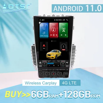 128GB Infiniti Q50L 2015-2018 Android 11 Carplay Araba Stereo Radyo Multimedya Oynatıcı GPS Navigasyon Oto Ses Kafa Ünitesi