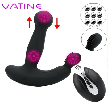 VATINE Butt Plug Vibratör Seks Oyuncakları Erkekler için Uzaktan Kumanda Anüs Stimülasyon Anal Plug Vibratör prostat masaj aleti Erkek Masturbator