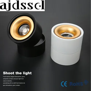 Kısılabilir Gömme LED Downlight 5W 7W 12W COB LED Tavan Spot ışıkları AC110 - 220V Sıcak Soğuk Beyaz LED Lamba iç mekan aydınlatması