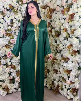 Orta Doğu Dubai Türk Müslüman Elbise Arap kadın Abaya Bohemia Yaz Yeni Fas Kaftan Etek İslam Giyim Elbise Elbise