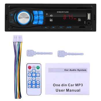Bluetooth otomobil radyosu 12V Araba Stereo FM Radyo Aux-IN Alıcı SD USB Girişi Dash 1 Din Araba MP3 Multimedya Oynatıcı