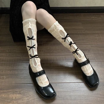 Japon Yay Dantel Milkshake Tüp Çorap Bacak Çorap Sevimli Buzağı Çorap Lolita Üniforma Çorap