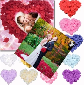 1000 Adet Aşk Romantik Gül Yapay Yaprakları Düğün Parti Çiçekler Hediye Dekorasyon Gül Malzemeleri yapay çiçekler
