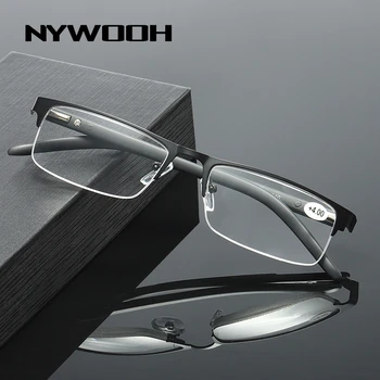 NYWOOH Titanyum Alaşımlı okuma gözlüğü Erkekler Retro İş Hipermetrop Reçete Gözlük +1.0 1.5 2.0 2.5 3.0 3.5 4.0