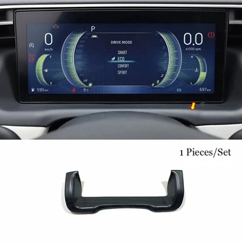 Hyundai Tucson için NX4 2021 2022 ABS Ahşap tahıl Araba Dashboard Çerçeve Dekorasyon Kapak Trim Şekillendirici Aksesuarları 1 adet