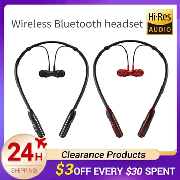 BL01 Kablosuz Boyun Bandı Kulaklık Yüksek Sadakat Gürültü Iptal IPX5 Su Geçirmez Kulaklık Bluetooth 5.1 Stereo Spor Kulaklık  