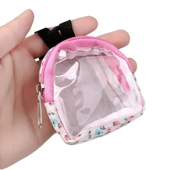 PVC Mini Çanta 1/6 Bebek takım elbise 15-20cm Bebek Şeffaf Sırt Çantası Çocuk Hediyeler çocuk oyuncakları Bebek sırt çantası Aksesuarları