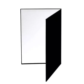 3 İn1 Karton ışık reflektörü Kağıt Katlanabilir Küçük Sahne Emici Fotoğrafçılık İçin Beyaz Siyah Gümüş Çift Taraflı Tahta Stüdyo