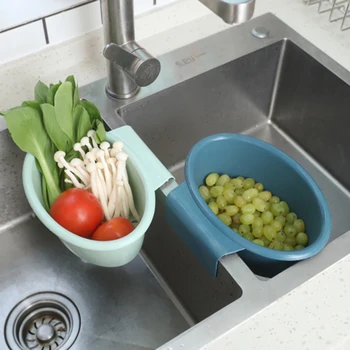 Mutfak Sebze Ve Meyve çamaşır sepeti Kendi Kendine Ayakta Ev Gıda Artıkları Filtrelenir Raf Asılı Lavabo Depolama Sepeti