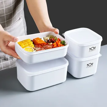 Mühürlü Plastik Taze tutma Kutusu Buzdolabı Taze tutma Kase Mikrodalga Fırın ısıtılabilir yemek kutusu Gıda saklama kutusu Mühürlü kutu