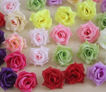 10 Adet / grup Yapay Çiçek Kafa Boyutu 8 CM Ipek Gül El Yapımı DIY Düğün Buket Ev Partisi Balo Dekoratif Simülasyon