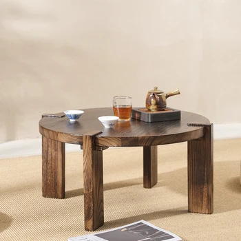 Cumbalı Pencere Küçük Masa Tatami çay masası Zen Küçük çay masası katı ahşap Kang Masa Ev Kat Masa Küçük Düşük Masa Sessiz Rüzgar