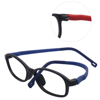 Silikon Yuvarlak Çocuk Gözlük Optik Gözlük Çocuk Şeffaf Lens Bilgisayar Gözlük Erkek ve Kız Gözlük Gözlük