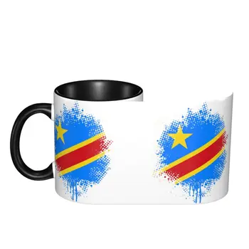 Bayrağı Demokratik Kongo Cumhuriyeti Yaratıcı Bardak Kupalar baskılı kupalar R300 Mizah Grafik çok fonksiyonlu bardak