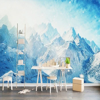 Özel 3D Fotoğraf Duvar Kağıdı Arctic Buzul HD duvar resmi Oturma Odası Yatak Odası TV Arka Plan Duvar Dekorasyon duvar kağıdı Fresk