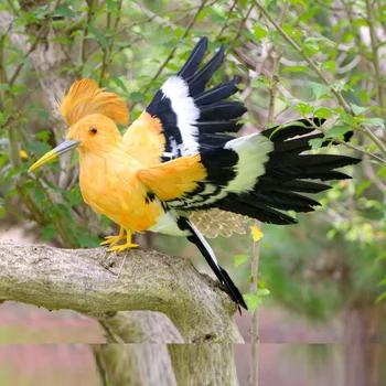 yeni yaratıcı gerçek hayat köpük ve tüy kanatları İbibik modeli kuş ev bahçe dekorasyonu hediye yaklaşık 30x50 cm