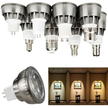 GU10 MR16 Kısılabilir LED lamba ampulü E12 E14 E27 GU5. 3 B15 7W 9W 12W COB spot ışığı Lambaları Sıcak Soğuk Beyaz Nötr Beyaz 12V 220V 110V