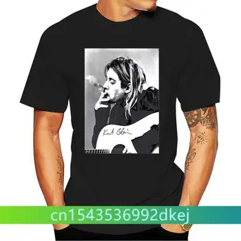 Kurt Donald Cobain Erkekler Siyah Tişört Tee S-3XL(1)