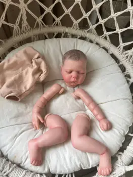 NPK 19 inç Zaten Boyalı Yeniden Doğmuş Bebek Parçaları Willa Uyanık Gerçekçi Bebek 3D Boyama Görünür Damarlar Bez Vücut Dahil