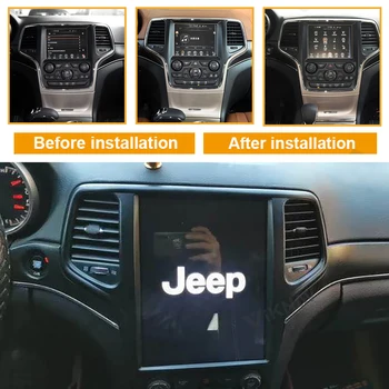 araba radyo jeep grand cherokee 2012 için 2013 2014 2015 2016 2017-2020 android otomatik video oynatıcı gps navigasyon dikey ekran