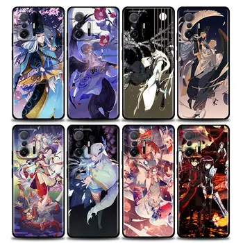 Anime Onmyoji Seimei Funda Coque Telefon Kılıfı için Xiaomi 12 12X11 11X11T X3 X4 NFC M3 F3 GT M4 Pro Lite NE 5G TPU Kılıf Çapa Para