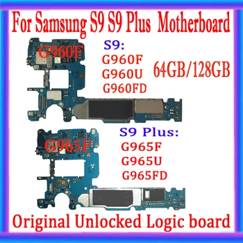 Orijinal Anakart Samsung Galaxy S9 Artı G965F G965FD G965U S9 G960F G960U G960FD Temiz IMEI 64GB 128GB Test iyi