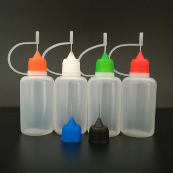 50 adet 30ml İğne Ucu Tutkal aplikatör şişesi Kağıt Quilling İçin DIY Scrapbooking Boş E Sıvı Damlalıklı Şişeler