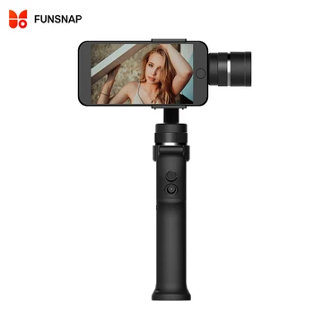 FUNSNAP 3-axis el gimbal çekim sabitleyici anti-shake takip gimbal açık canlı video tiktok Vlog iphone \ Huawei