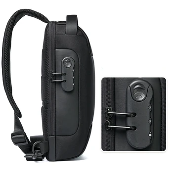 Erkek Su Geçirmez USB Oxford Crossbody Çanta Anti-hırsızlık Omuz tek kollu çanta Çok Fonksiyonlu Kısa Seyahat Messenger Göğüs Paketi Erkek