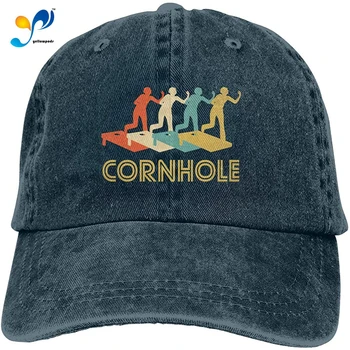 Denim Kap Cornhole Beyzbol geniş şapka Ayarlanabilir Klasik Spor Erkekler Kadınlar İçin Şapka Sombreros De Mujer Y De Hombre.