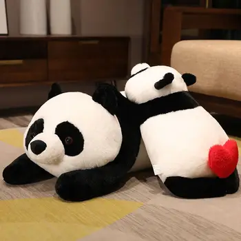 Büyük Simülasyon Hayvan Yumuşak Kalp Panda peluş oyuncak Yastık Mat Doğum Günü Noel Bebek Hediyeleri Mevcut Doldurulmuş Oyuncaklar Çocuklar İçin