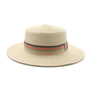 güneş şapkaları kadın erkek rahat düz üst geniş ağız bandı çizgili yazlık şapkalar kadınlar beyaz haki siyah plaj güneş koruma yazlık şapkalar