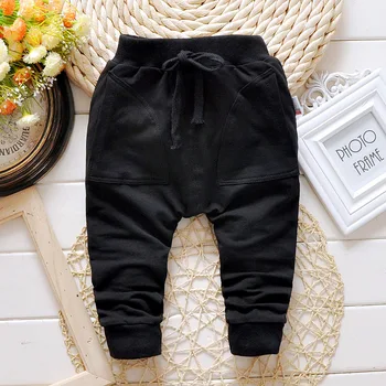 2019 Yeni Bahar bebek düz pantolon üç renk pamuk erkek bebek / kız pantolon