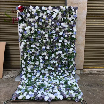 SPR DIY büyük boy roll up mix renk ipek yapay gül düğün zemin standı çiçek duvar