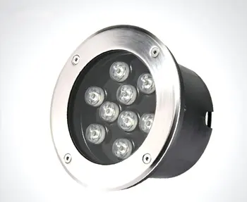 6 ADET LED yeraltı ışık 3W 5W 7W 9W 12W 15W 24W 36W DC12V veya 85-265VAC IP67 Gömülü Gömme Zemin Yolu Peyzaj Lambası