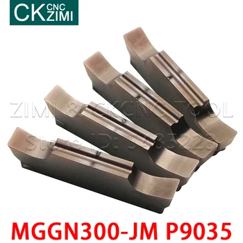 MGGN300-JM P9035 Kesme Kanal Açma Bıçağı Çift başlı Endekslenebilir Kanal Açma Bıçağı CNC Araçları Kanal Açma Uçları Karbür Uçlar kesici
