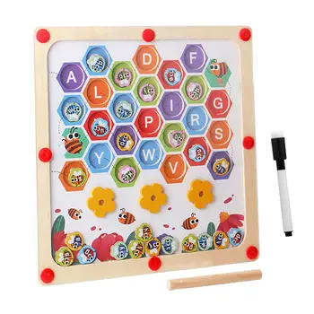 Yazı tahtası Eğitici Çizim Oyuncak Montessori Alfabe Renk Sıralama Ahşap Tahta Bulmaca Kapalı Öğretim Açık